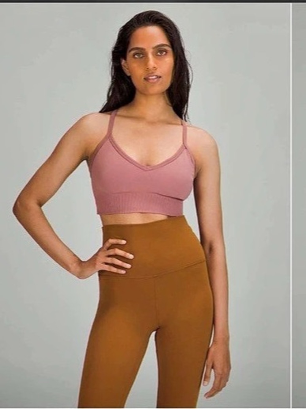 Lululemon Ebb to Street Bra *Light Support, C/D Cup- Spiced Chai